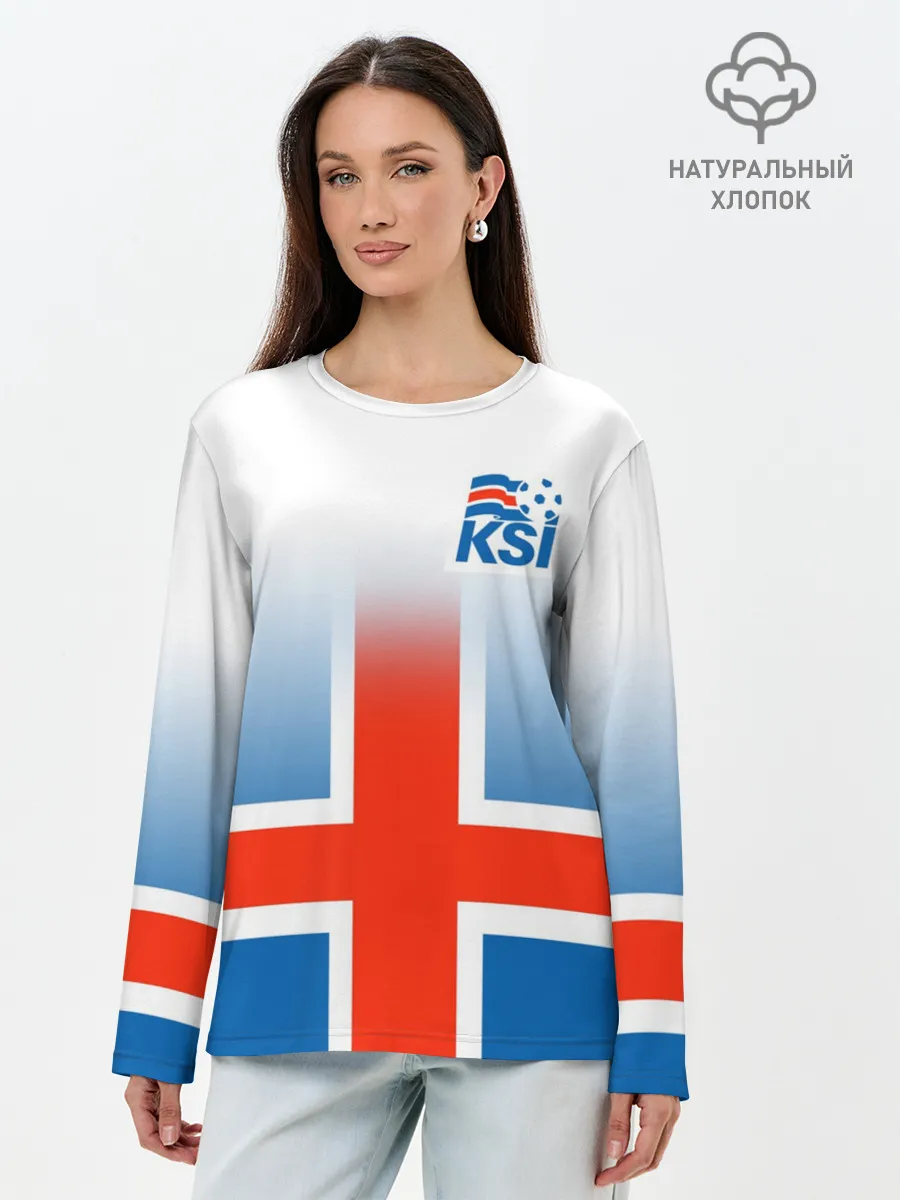 Лонгслив женский. Хлопок / KSI ICELAND SPORT
