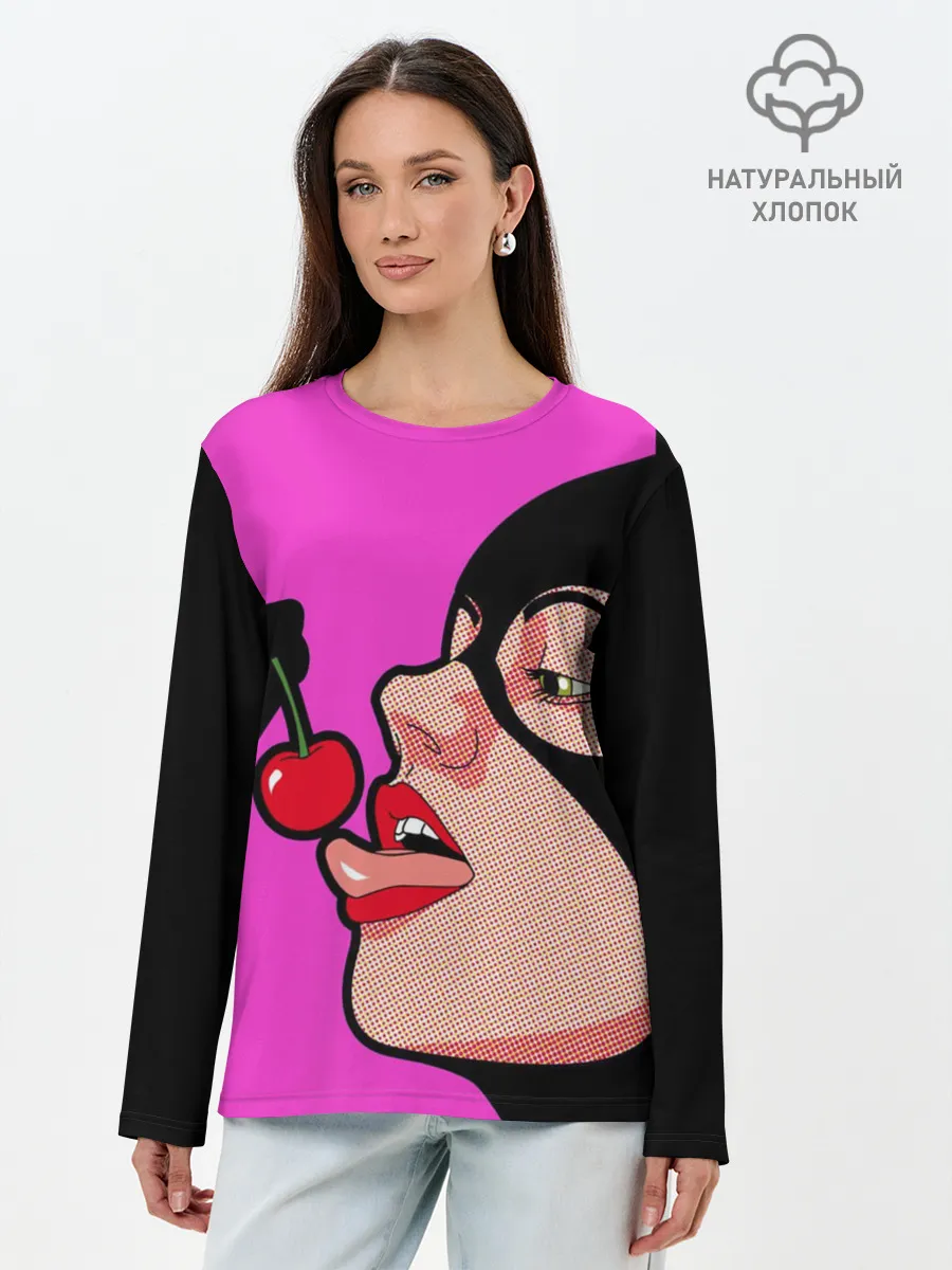 Лонгслив женский. Хлопок / Catwoman