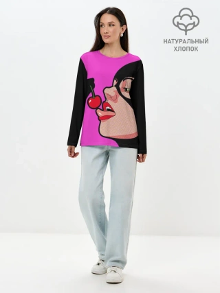 Лонгслив женский. Хлопок / Catwoman