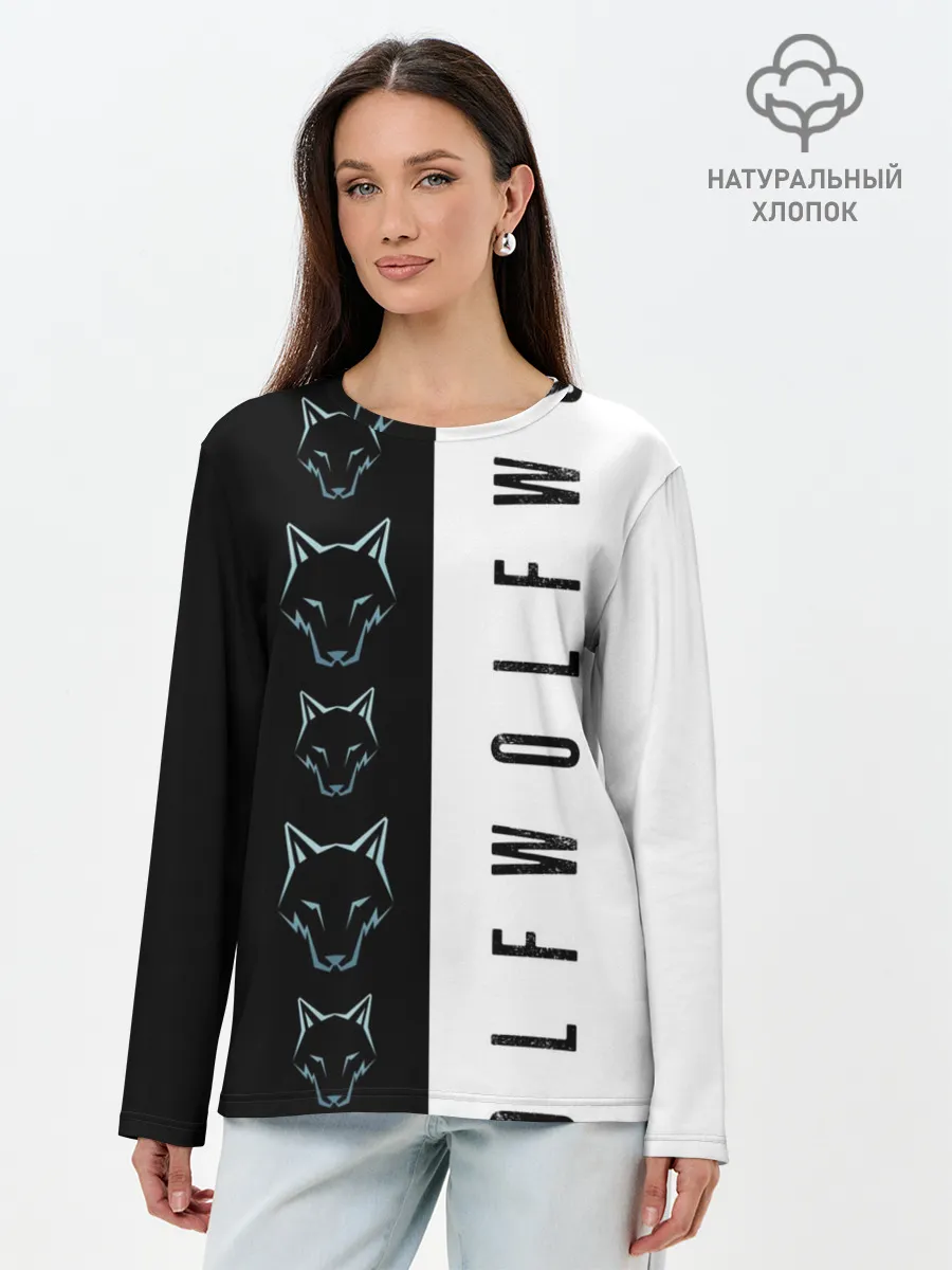 Лонгслив женский. Хлопок / Дикое обоняние