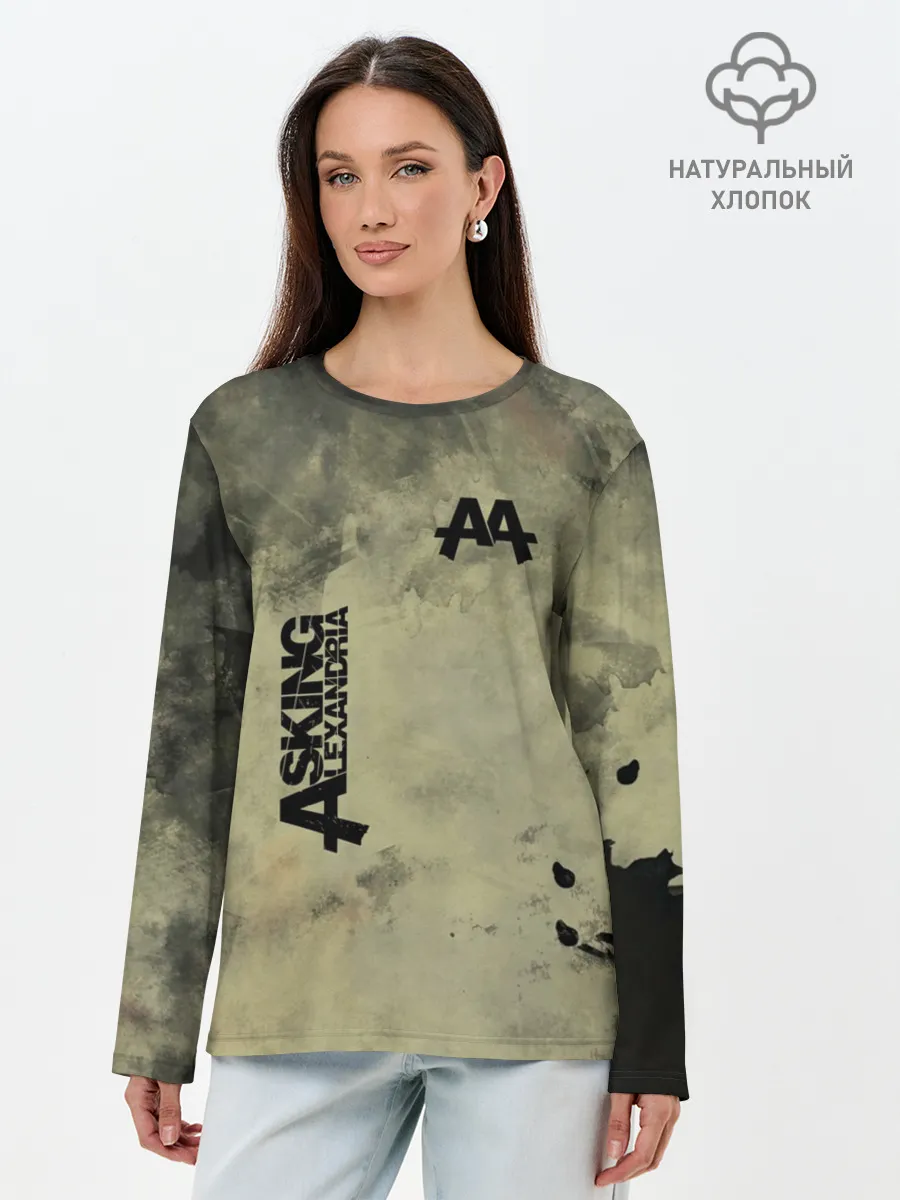 Лонгслив женский. Хлопок / Asking Alexandria