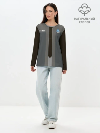 Лонгслив женский. Хлопок / Detroit RK 800