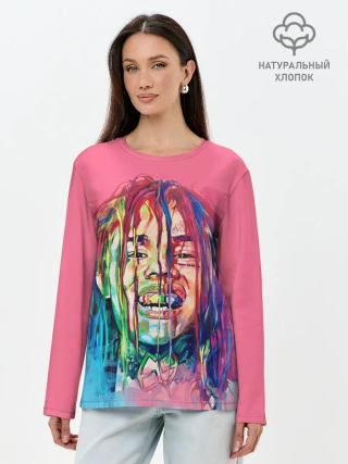 Лонгслив женский. Хлопок / PINK 69