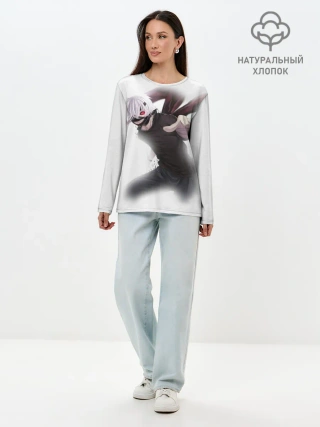 Лонгслив женский. Хлопок / Токийский гуль