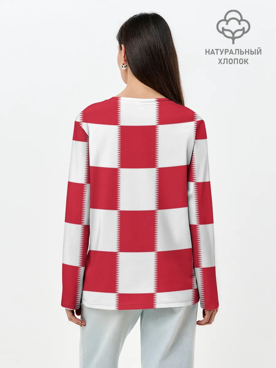 Лонгслив женский. Хлопок / Форма Хорватии