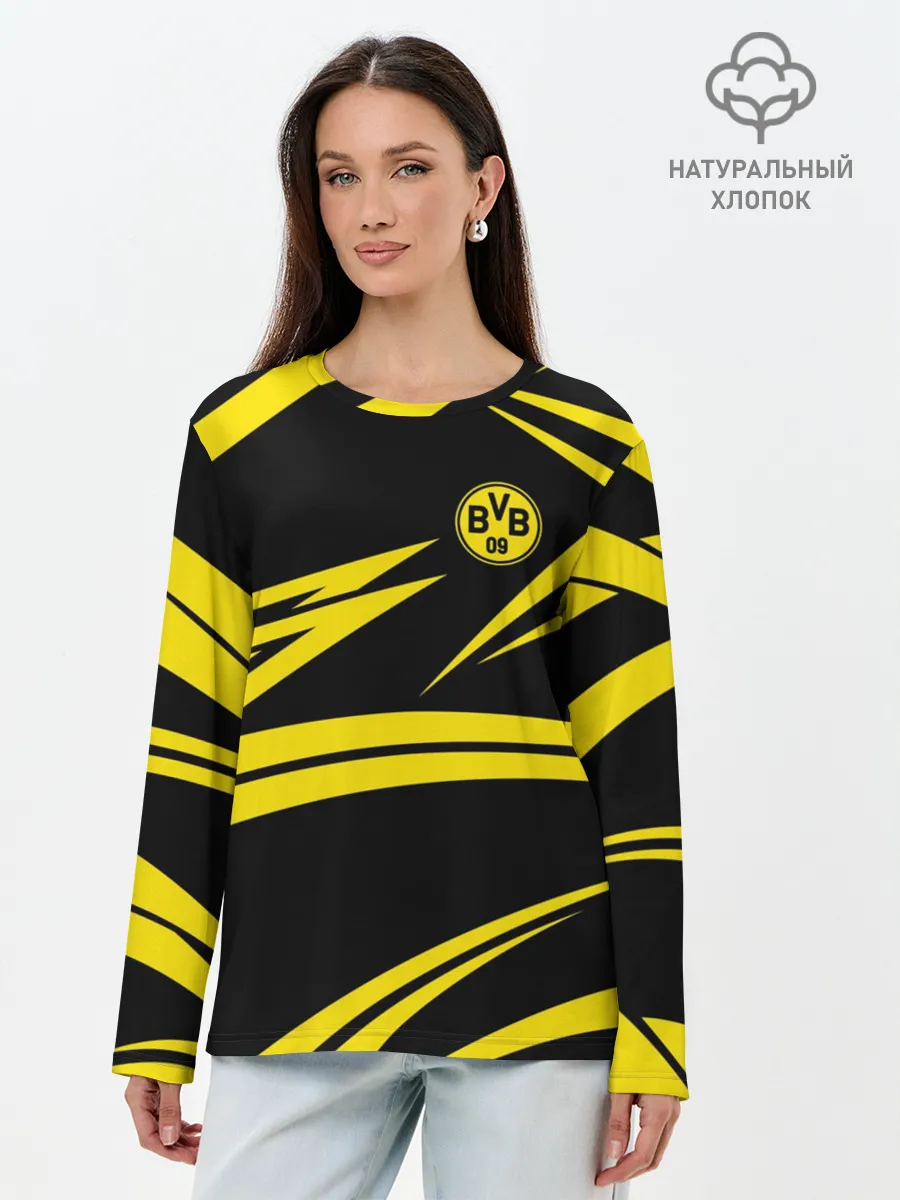 Лонгслив женский. Хлопок / BORUSSIA.