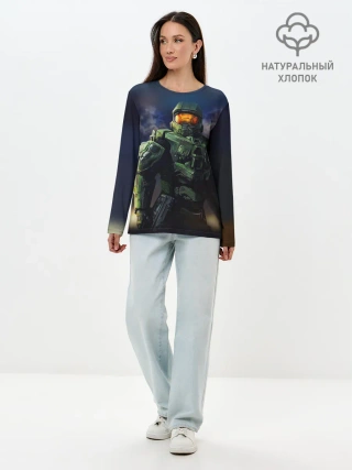 Лонгслив женский. Хлопок / Halo