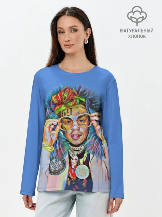 Лонгслив женский. Хлопок / 6IX9INE SWAG