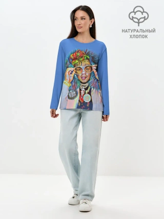 Лонгслив женский. Хлопок / 6IX9INE SWAG