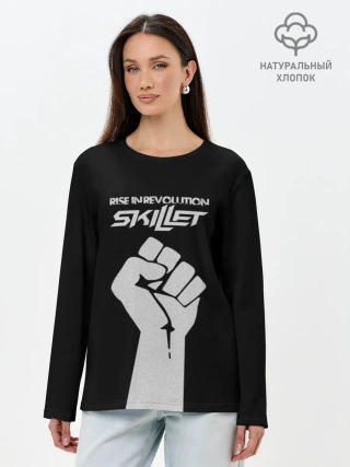 Лонгслив женский. Хлопок / Rise in revolution - Skillet