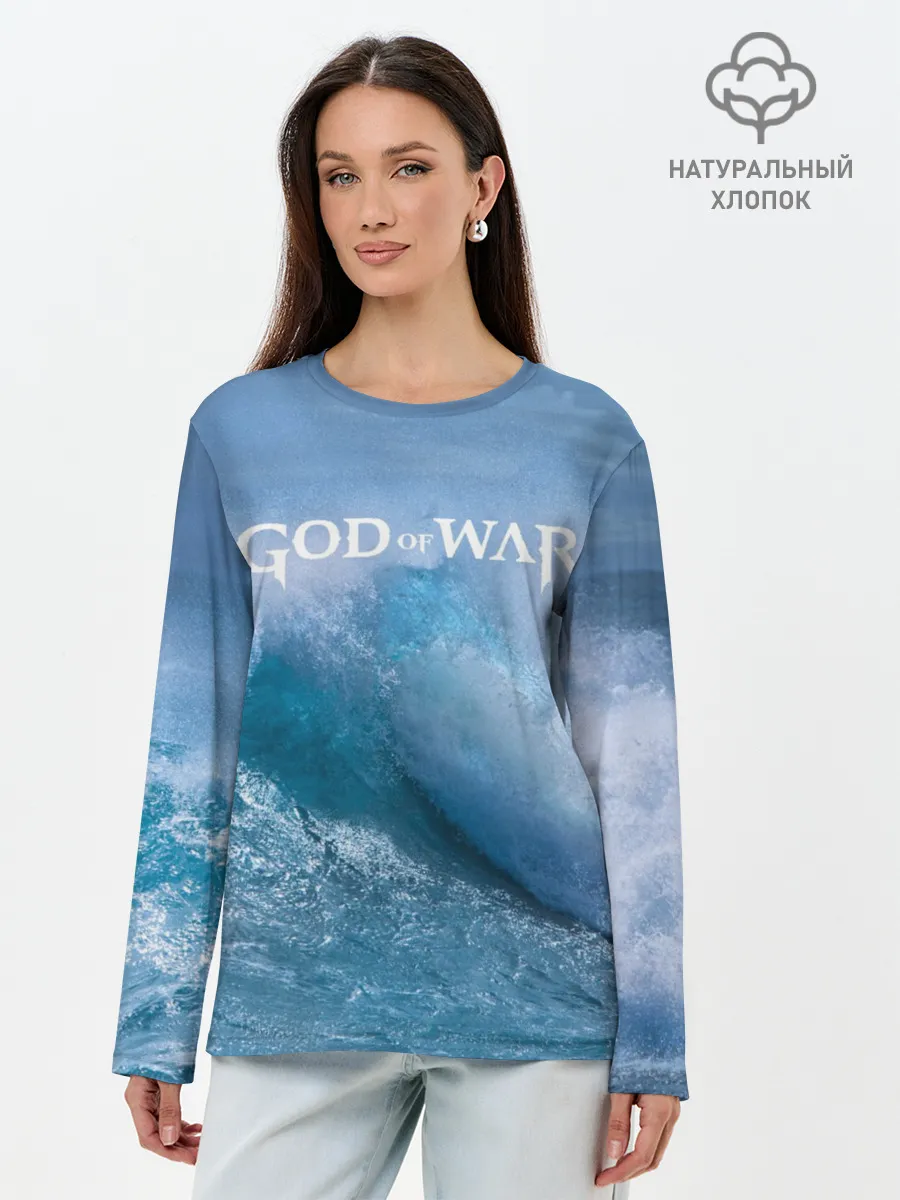 Лонгслив женский. Хлопок / God of WAR