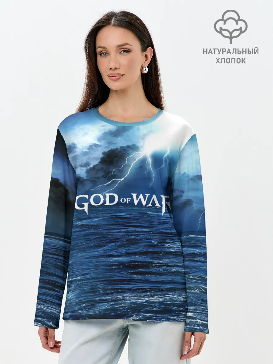 Лонгслив женский. Хлопок / God of WAR