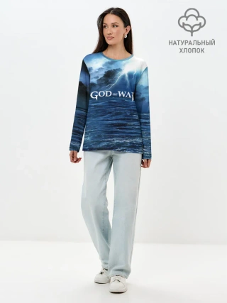 Лонгслив женский. Хлопок / God of WAR