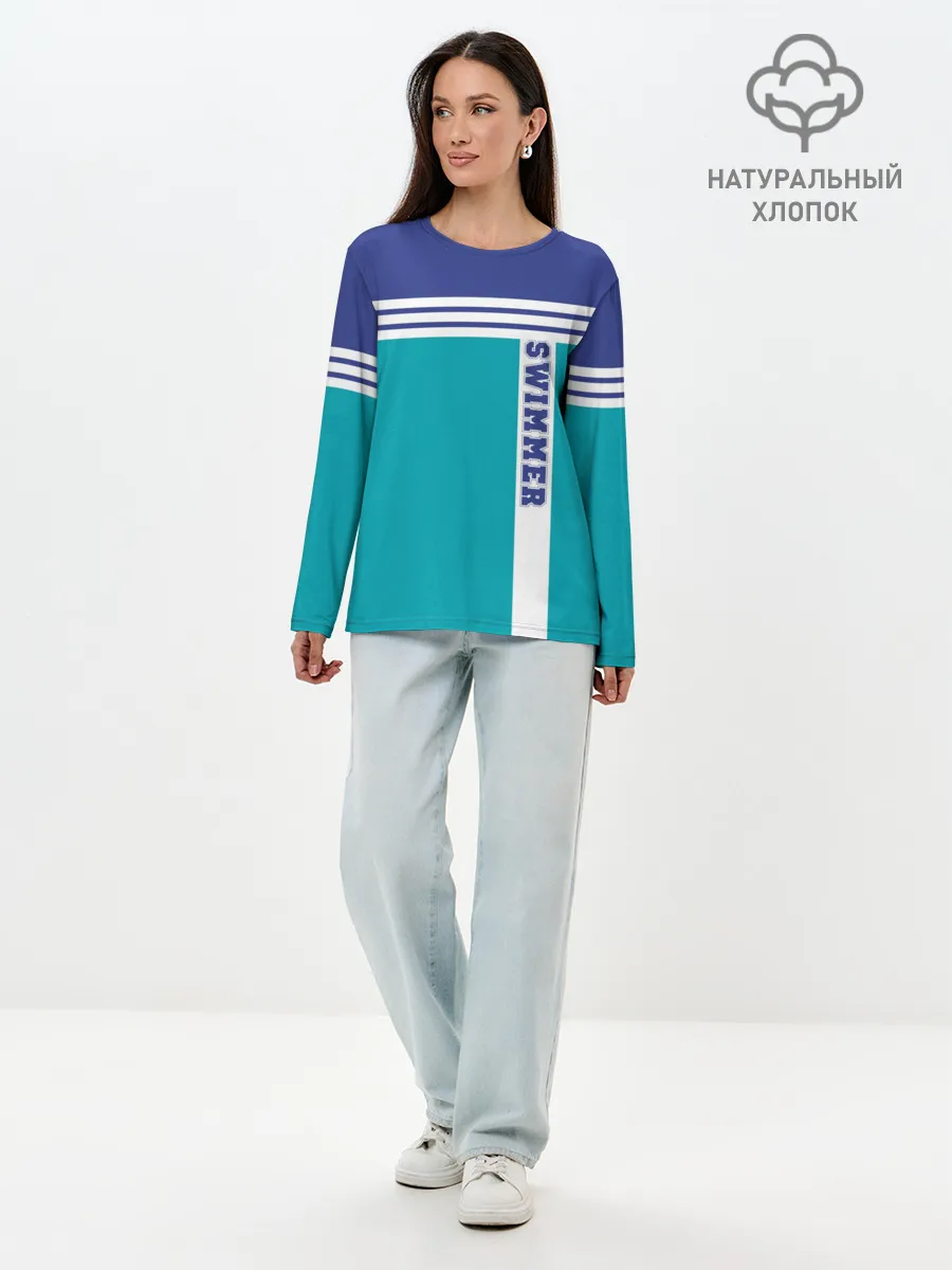 Лонгслив женский. Хлопок / Swimmer