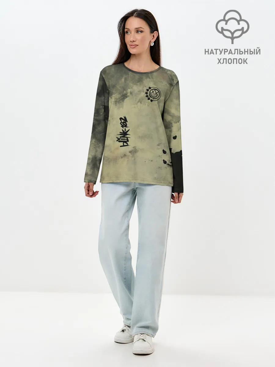 Лонгслив женский. Хлопок / Blink-182