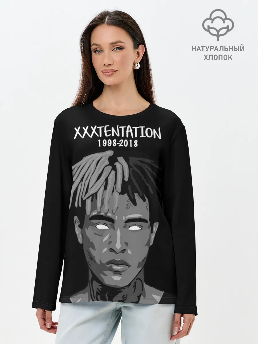 Лонгслив женский. Хлопок / Xxxtentation RIP