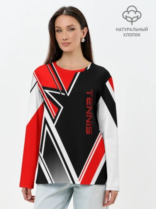 Лонгслив женский. Хлопок / Tennis