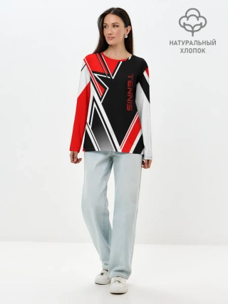 Лонгслив женский. Хлопок / Tennis