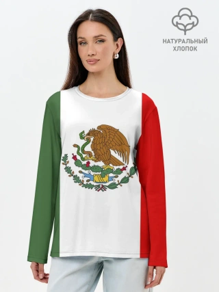 Лонгслив женский. Хлопок / Мексика Чемпионат Мира
