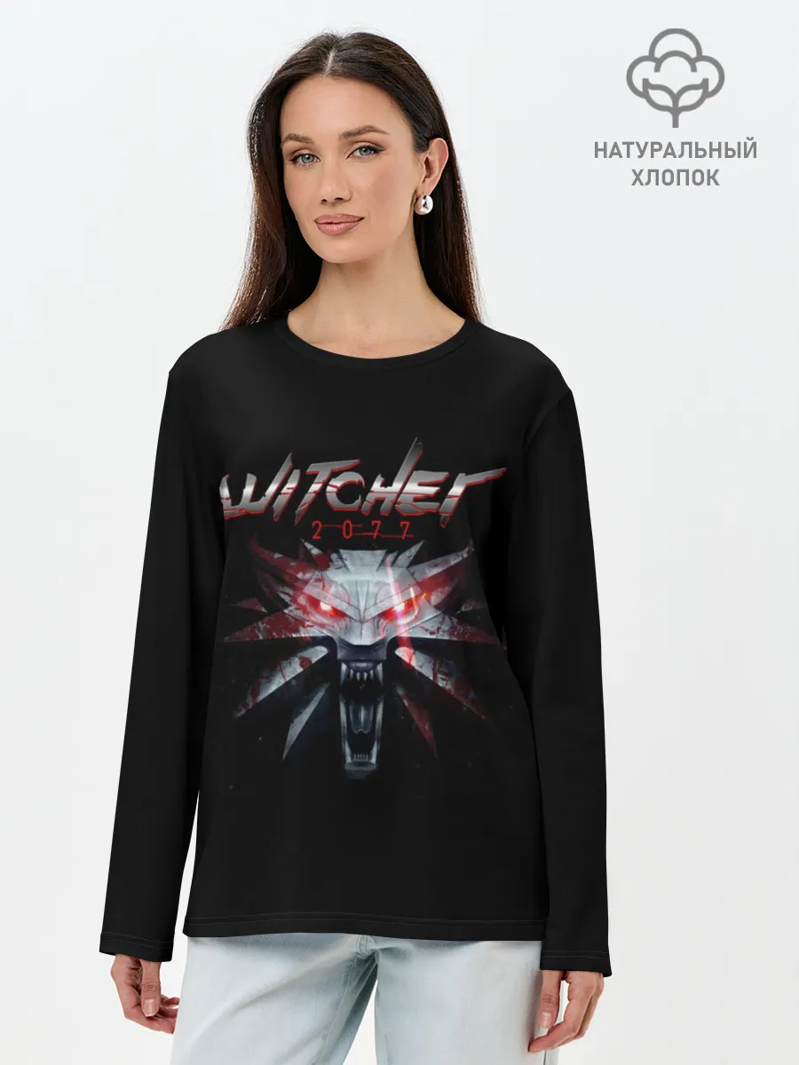 Лонгслив женский. Хлопок / WITCHER 2077