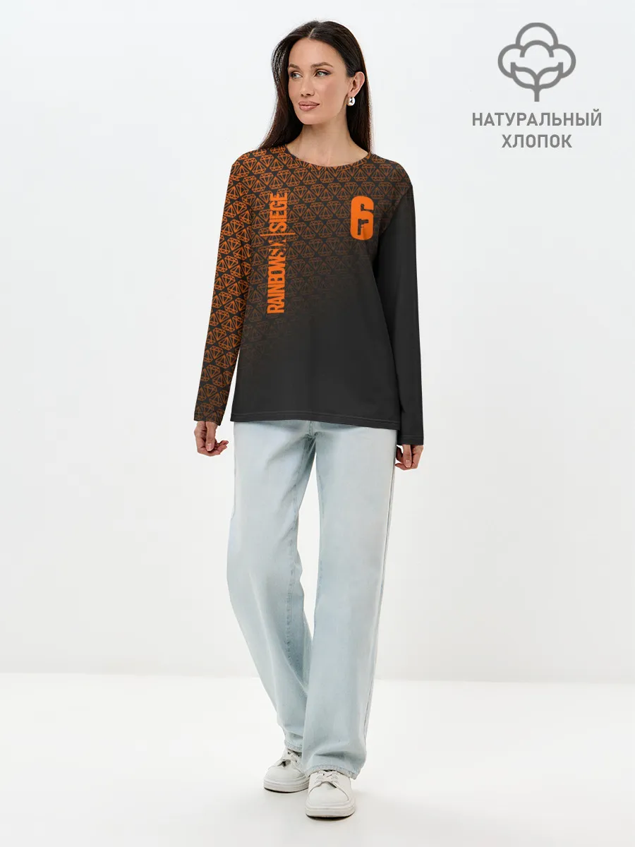 Лонгслив женский. Хлопок / RAINBOW SIX SIEGE DIAMOND