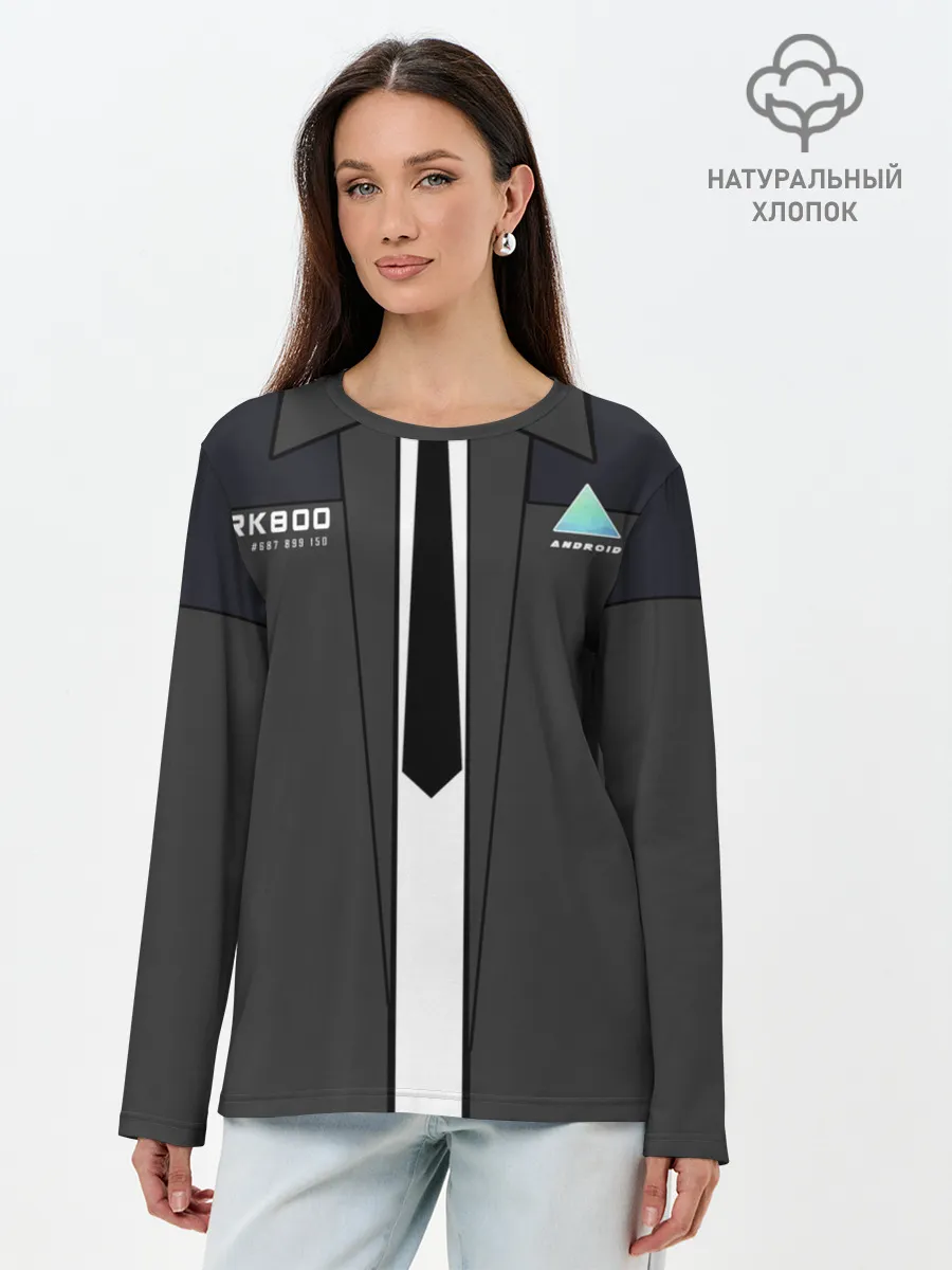 Лонгслив женский. Хлопок / Detroit RK800