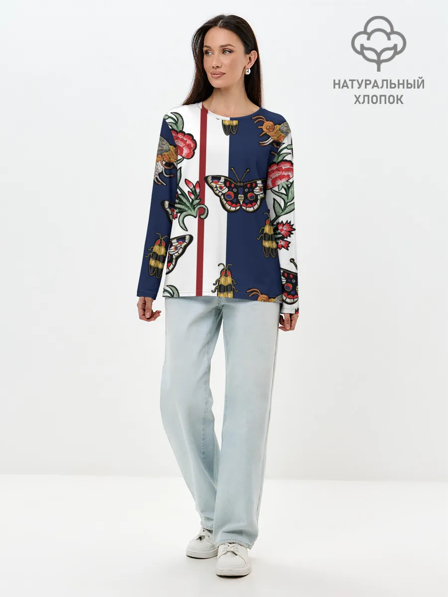 Лонгслив женский. Хлопок / GG