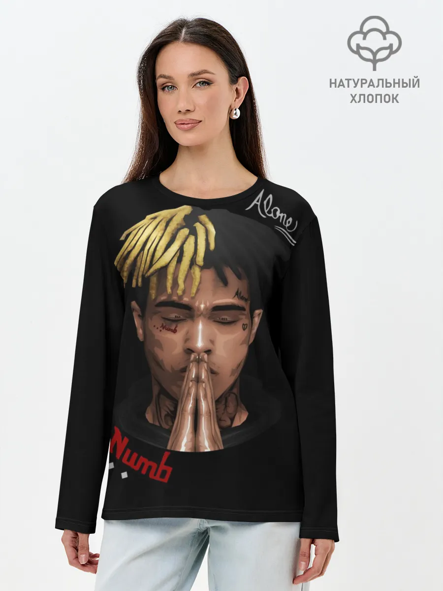 Лонгслив женский. Хлопок / XXXtentacion