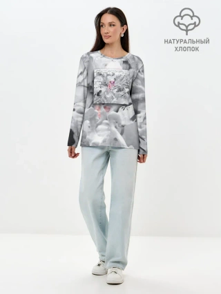 Лонгслив женский. Хлопок / Boulevard Depo RAPP2