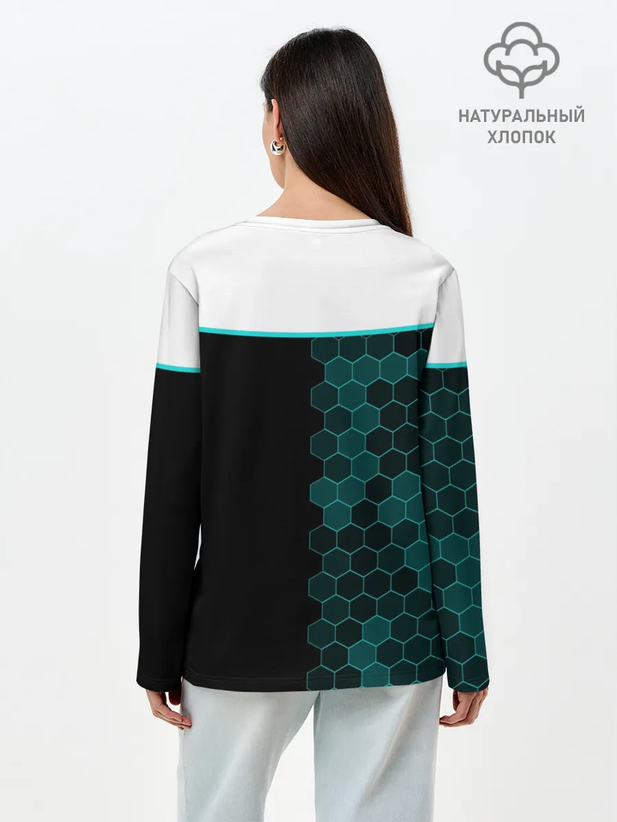 Лонгслив женский. Хлопок / Detroit become human