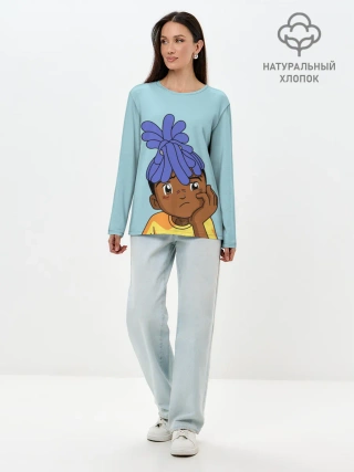 Лонгслив женский. Хлопок / xxxtentacion