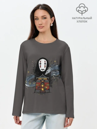 Лонгслив женский. Хлопок / Каонаси, дракон и дворец