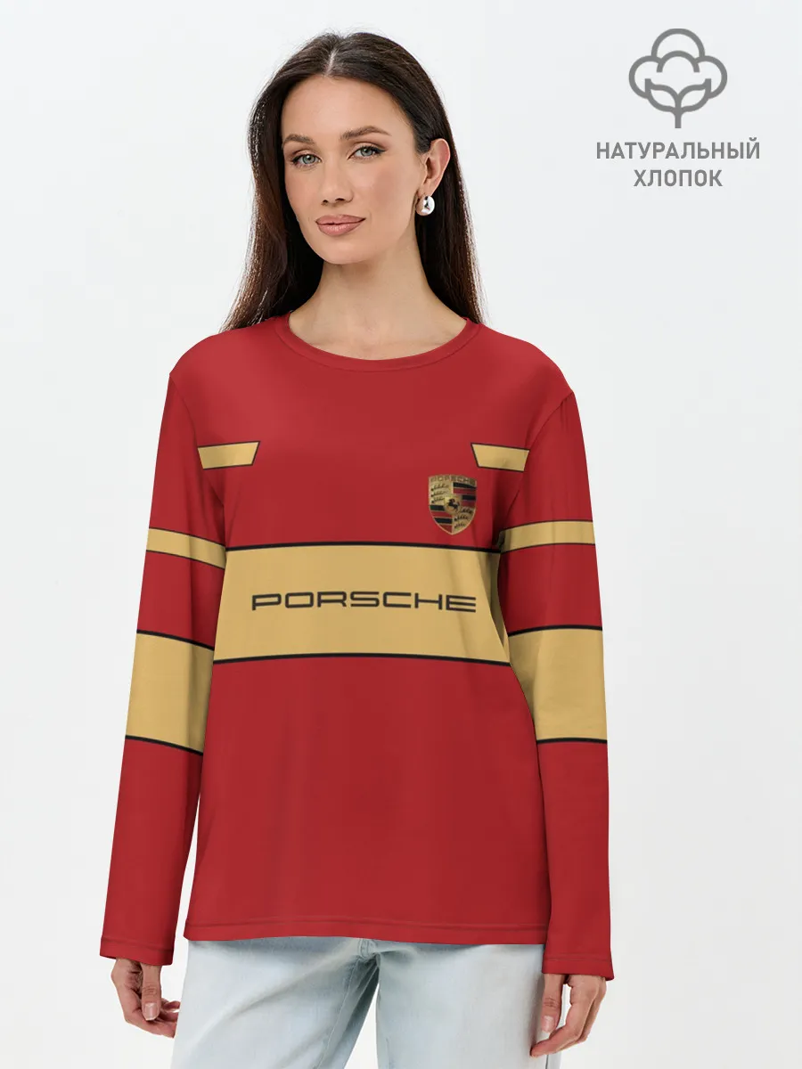 Лонгслив женский. Хлопок / Porsche