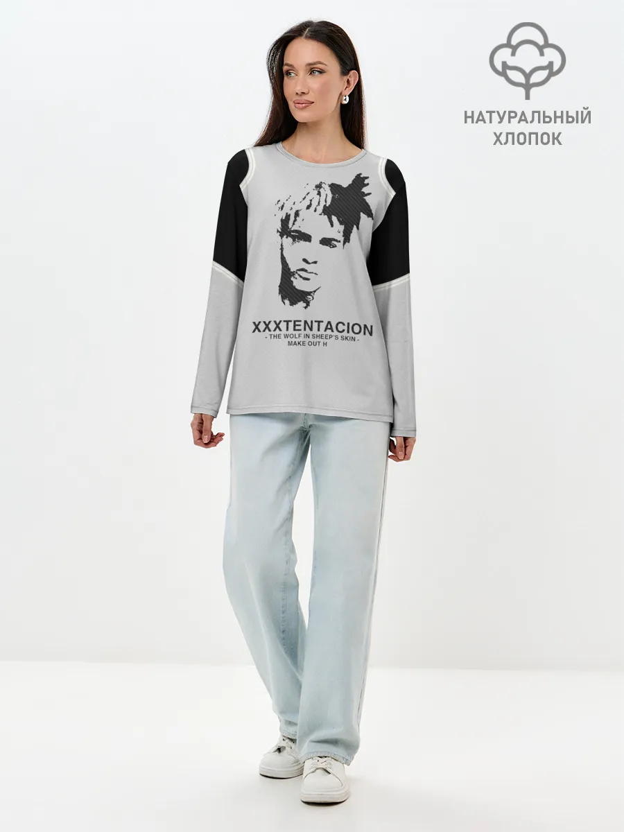 Лонгслив женский. Хлопок / XXXTENTACION.