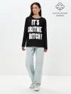 Лонгслив женский. Хлопок / Its Britney Bitch