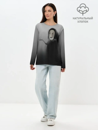 Лонгслив женский. Хлопок / Каонаси в тумане