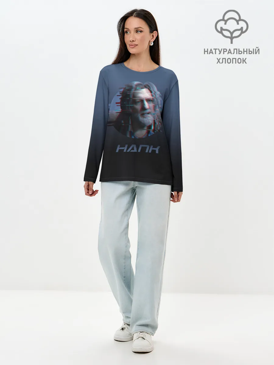 Лонгслив женский. Хлопок / Hank Anderson