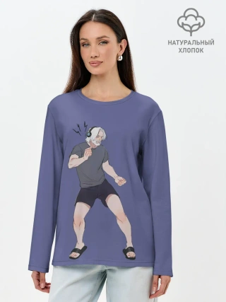 Лонгслив женский. Хлопок / Хэнк танцует