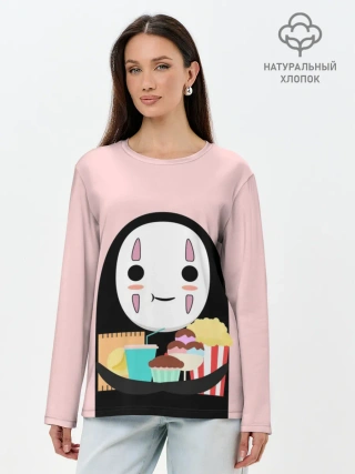 Лонгслив женский. Хлопок / Каонаси со вкусняшками
