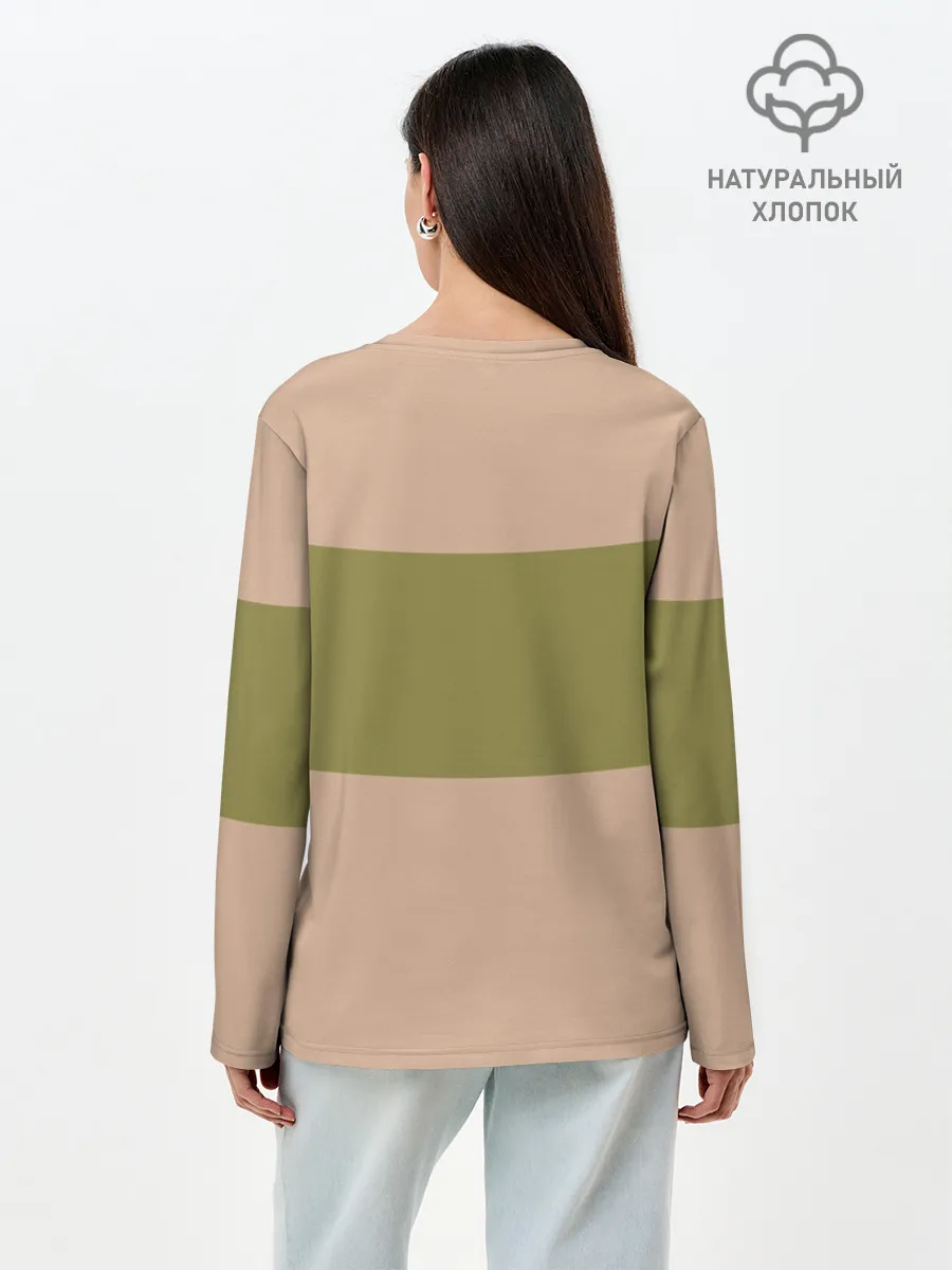 Лонгслив женский. Хлопок / Свитер Тихиро