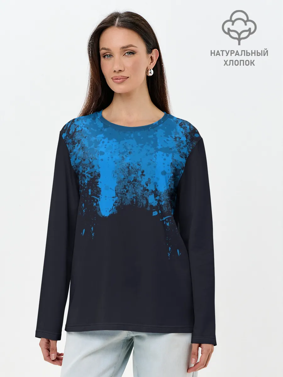 Лонгслив женский. Хлопок / КРОВЬ АНДРОИДА