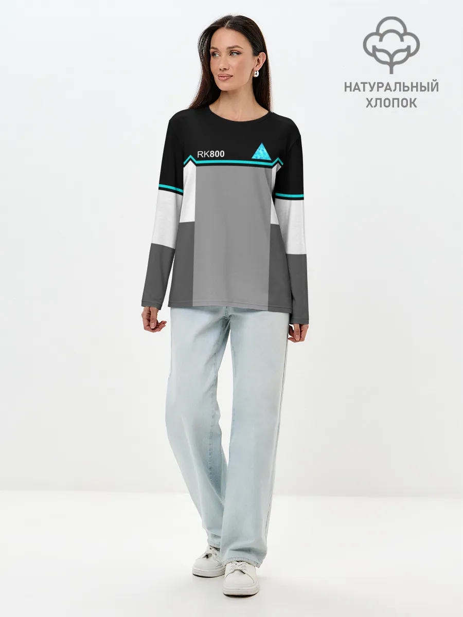 Лонгслив женский. Хлопок / Detroit: Become Human