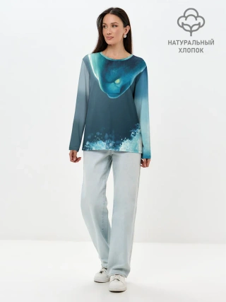 Лонгслив женский. Хлопок / DOTA 2 Morphling