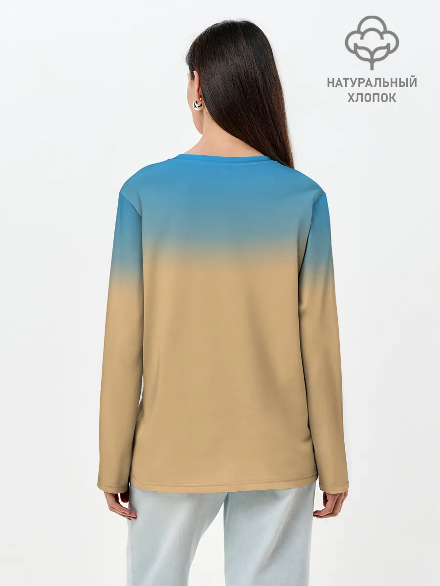 Лонгслив женский. Хлопок / Grumpy cat ART