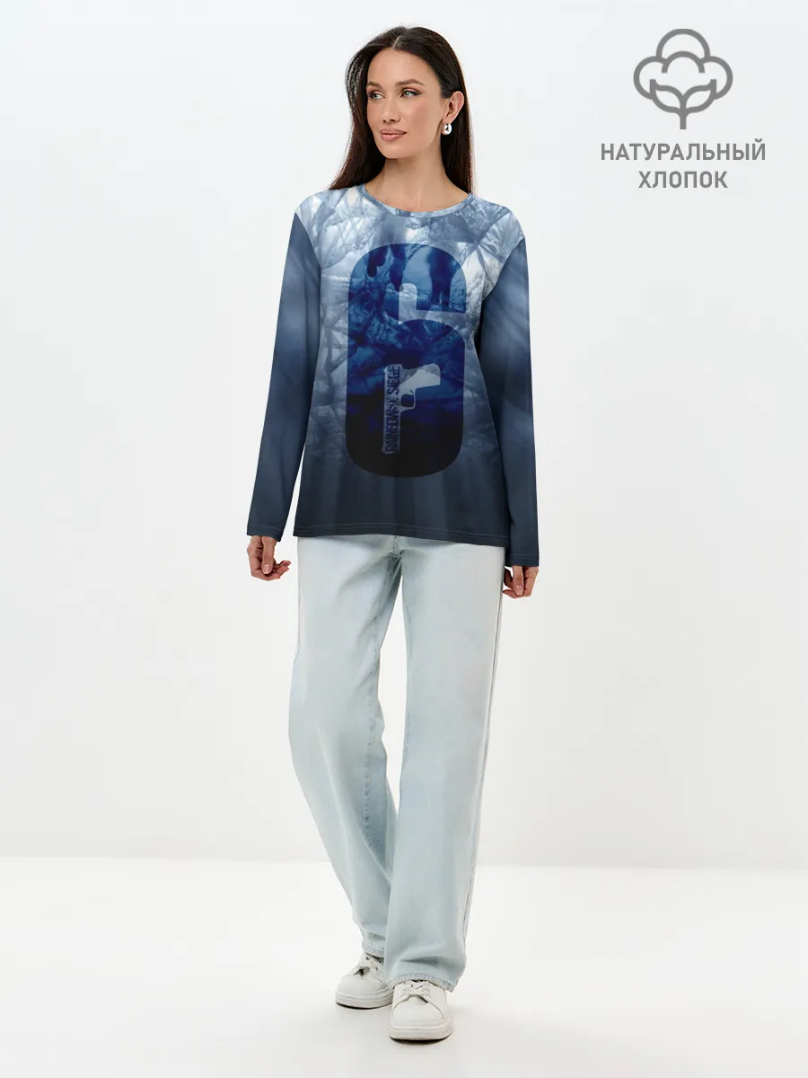 Лонгслив женский. Хлопок / RAINBOW SIX SIEGE