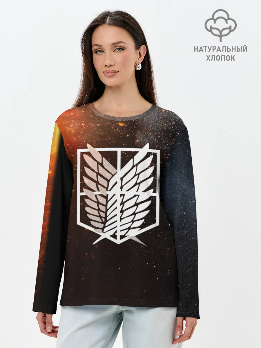 Лонгслив женский. Хлопок / АТАКА ТИТИНОВ