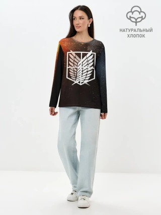 Лонгслив женский. Хлопок / АТАКА ТИТИНОВ