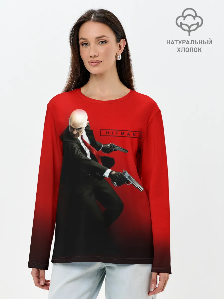 Лонгслив женский. Хлопок / Hitman_3