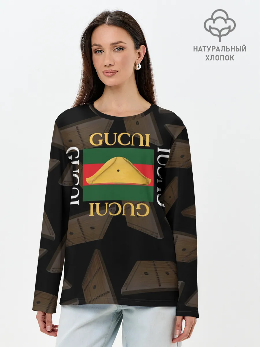 Лонгслив женский. Хлопок / Gusli Гусли