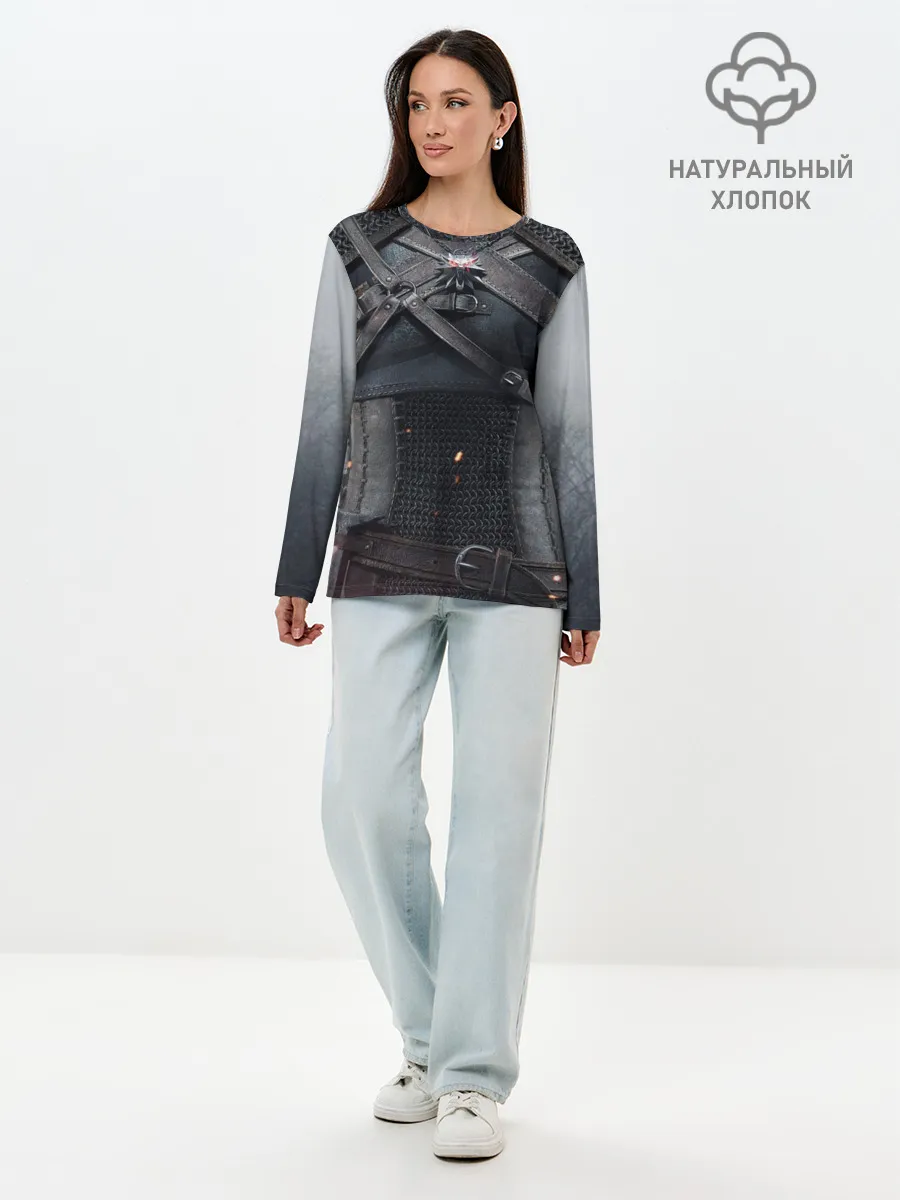 Лонгслив женский. Хлопок / Геральт | снаряжение